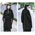 Load image into Gallery viewer, [Kokaisha---Hoshiyado Series] ★China style coat★ Rasha coat long coat embroidery original black black
