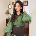 Load image into Gallery viewer, [Misslin Fashion Series]★Shirt★ Tops Elegant Design Cute Green Easy to match
