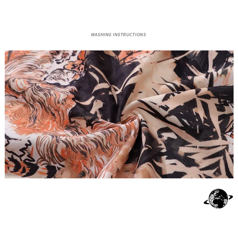 [Escaped Earth Series] ★China Style Shirt★ Long Sleeve Shirt Tiger Tiger Tiger Pattern Tops Unisex Men's ML XL 2XL