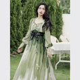 Load image into Gallery viewer, [Treasure Island Series]★Chinese style dress★ Hanfu dress Gradation Green Green SML
