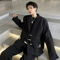 Load image into Gallery viewer, [Coolman Series] ★China style blazer★ Outerwear, cool, unisex, men's black, black with design
