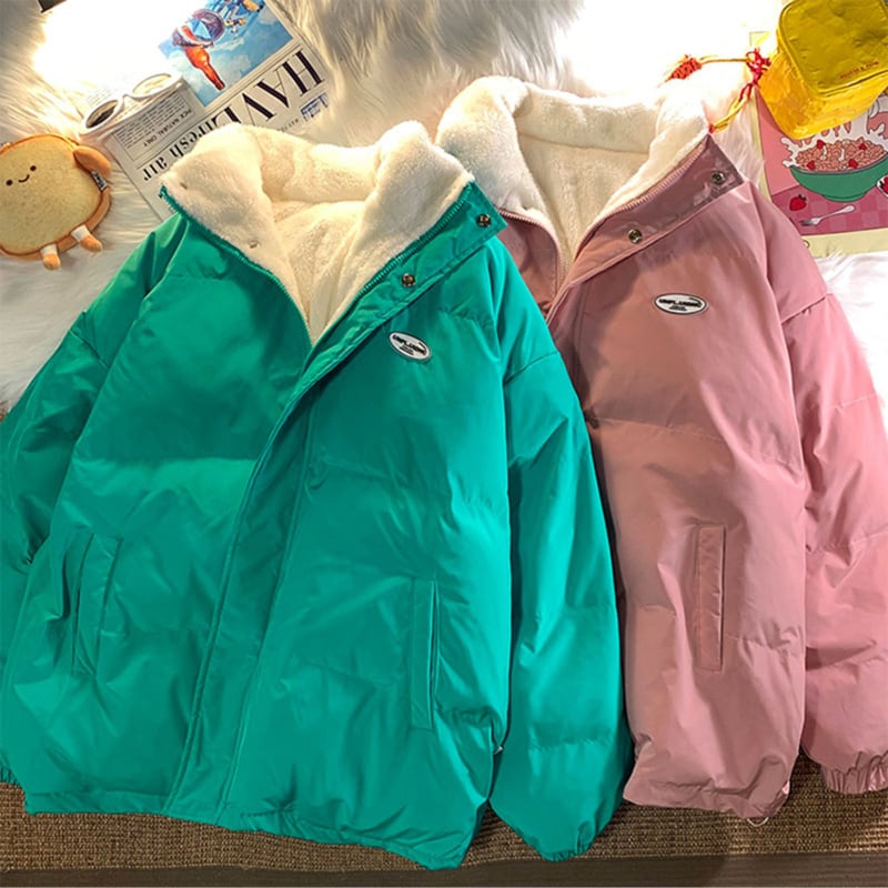 [Morimoto Series]★Winter Coat★ 3color Thick Warm Unisex Men's Beige Blue Green Pink SML XL 2XL