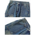 Load image into Gallery viewer, [BIGEMAN Series]★Denim Pants★ Bottoms Pants Men's Large Size Fashion Blue Blue
