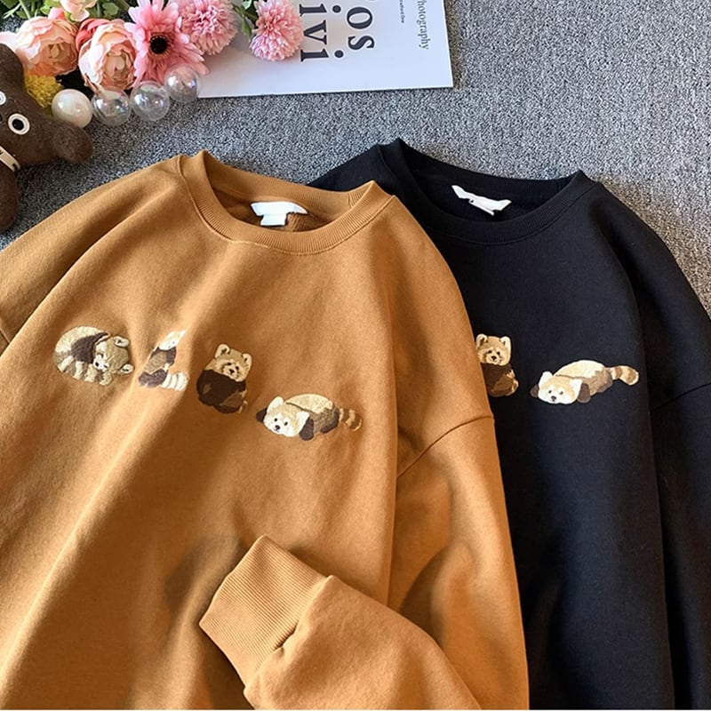 [Vesibo Series] ★Tops★ 3color Sweatshirt Sweatshirt Unisex Men's Cute Cartoon