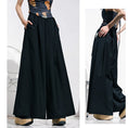 Load image into Gallery viewer, [Daiseiryusu Series] ★Pants★ Bottoms Casual Pants Black Black High Waist Slimming Plain
