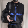 Load image into Gallery viewer, [BAYINGLI series] ★Tops★ Men's sweatshirt casual black black blue design
