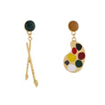 Load image into Gallery viewer, [Steel Series]★Earrings★ 2 types of earrings or earrings, pair of earrings, accessories, asymmetrical, oil painting style, improves temperament
