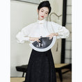 Load image into Gallery viewer, [BAIRIMENG Series] ★Chinese style shirt★ 2color tops Chinese clothes Super cute design Black White
