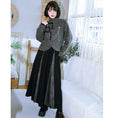 Load image into Gallery viewer, [Kokaisha---Ochienura Series] ★China style coat★ Lasha Quilted Winter Coat Short Length Gray
