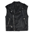 Load image into Gallery viewer, [XIAOQIJIA Series] ★Vest★ Tops Unisex Men's PU Cool V-neck Black Black
