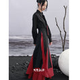 Load image into Gallery viewer, [Da Qinglong Shu Series] ★Chinese style shirt★ Embroidery Chinese clothing Original Black Black Unique Cotton Easy to match
