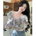 Load image into Gallery viewer, [XIXIBI Series]★Blouse★ Tops, Floral pattern, Improves temperament, Women's fashion, Easy to match, Cute
