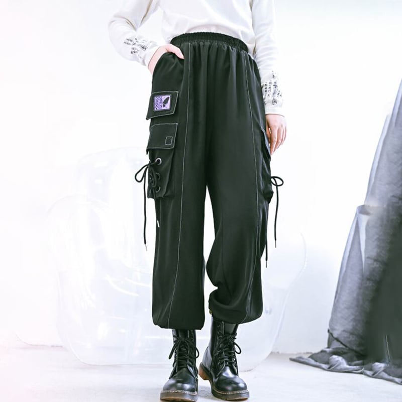 [Ancient monster---Swallow tail butterfly series]★Pants★ Regular type or brushed lining type Bottoms Casual pants Butterfly Slimming SML XL 2XL Black Black Original