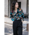 Load image into Gallery viewer, [YOUZI Series]★Shirt★ Tops, oil painting style, floral pattern, loose, retro, commuting, dating, ladies, unique, cute
