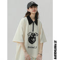 Load image into Gallery viewer, [Fujiman Series] ★POLO Shirt★ Tops 2color Unisex Men's Large Size Short Sleeve Beige Black
