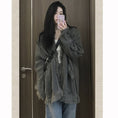 Load image into Gallery viewer, [SUFEI Series]★Cardigan★ Sweater Irregular Retro Gray Gray Casual Easy to Match
