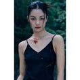 Load image into Gallery viewer, [Xiao Qing Long Shu Series] ★China style necklace★ China style accessories red red cute
