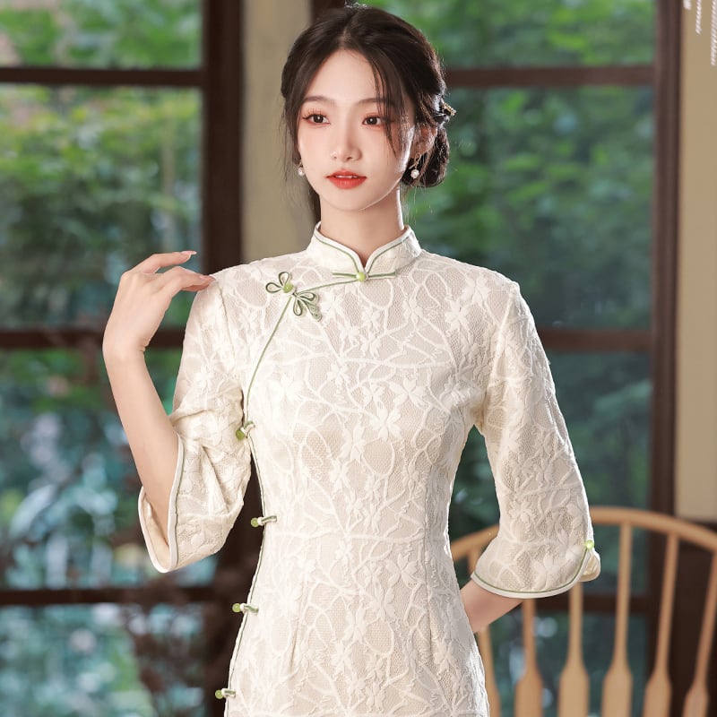 [RUYUN Series]★China Dress★ 2color Chinese Style Dress Party Wedding Green White