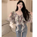 Load image into Gallery viewer, [XIXIBI Series]★Blouse★ Tops, Floral pattern, Improves temperament, Women's fashion, Easy to match, Cute
