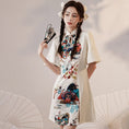 Load image into Gallery viewer, [YUEQIAO Series]★China Dress★ 4color Short Length Chinese Style Dress Crane Chinese Clothes Switching Cute
