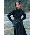 Load image into Gallery viewer, [Big Blue Dragon Series] ★China style shirt★ Tops Switchable design Thin wear Black Black
