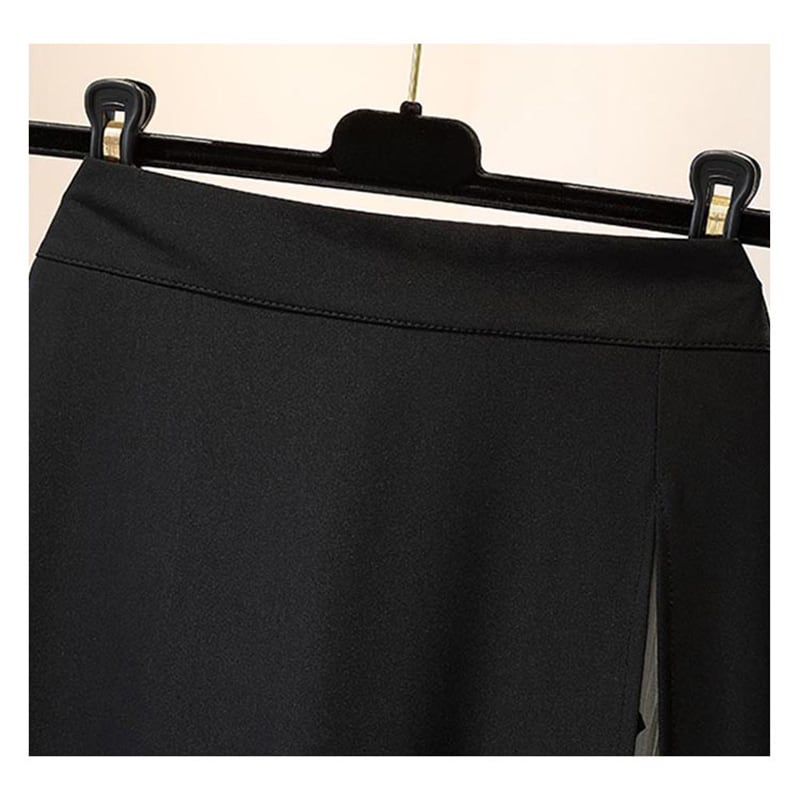 [LHSEN Series] ★China style skirt★ Bottoms Designed Easy to match Black Retro