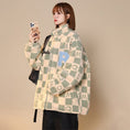 Load image into Gallery viewer, [Suikoishi Series] ★Winter Coat★ Cotton Coat Outerwear 3color Unisex Men's Checkered Pattern Loose
