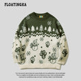 Load image into Gallery viewer, [SHERONG Series]★Sweater★ 3color Knit Tops Christmas Unisex Men's Snowman Black Green Red
