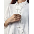 Load image into Gallery viewer, [Miyakoya Series]★China style shirt★2 color tops unisex irregular casual black white
