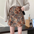 Load image into Gallery viewer, [YANGYANG Series] ★Skirt★ 2 types of length can be selected Bottoms Floral pattern skirt Oil painting style skirt Large size
