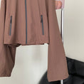 Load image into Gallery viewer, [Tenkawa Series] ★Outer★ 2color Jacket Short Length Simple Easy to Match Blue Coffee Color
