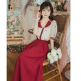 Load image into Gallery viewer, [Jinkyoku Series]★Skirt★ Bottoms Spring/Summer Long Skirt Ladies Retro Red Red SML
