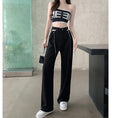 Load image into Gallery viewer, [Tachisho acid series]★Casual pants★Bottoms, slimming, high-looking design, easy to match, black, black
