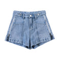 Load image into Gallery viewer, [Flower Series] ★Shorts★ Shorts Pants Denim 2color Easy to match Summer SML Blue Black
