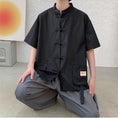 Load image into Gallery viewer, [MOWENZHAI series]★China style shirt★ Tops 3color Unisex Men's Large size Green Black
