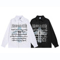 Load image into Gallery viewer, [TRAVEL ISSUANCE Series]★Shirt★ 2color Tops Long Sleeve Shirt Unisex Men's Stylish Black White Print
