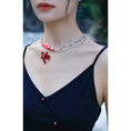 Load image into Gallery viewer, [Xiao Qing Long Shu Series] ★China style necklace★ China style accessories red red cute
