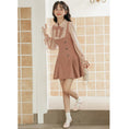 Load image into Gallery viewer, [MEIYI Series] ★One Piece★ Women's Short Length Faux Layered Ribbon Commuting Date Cute
