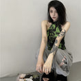 Load image into Gallery viewer, [Style Series] ★China style tops★ Camisole Tank Top Tie-dyed Easy to match Slimming Green Green
