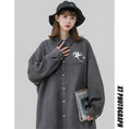 Load image into Gallery viewer, [Fujiiman Series]★Shirt★ 4color Tops Long Sleeve Shirt Unisex Men's Black Gray Pink Red
