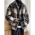 Load image into Gallery viewer, [Leonbinno Series]★Coat★ 2color Outerwear Unisex Men's Large Size Plaid Pattern
