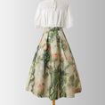 Load image into Gallery viewer, [MOERBEN Series] ★Floral Skirt★ Bottoms High Waist Temperament Enhancement Ladies Retro Date
