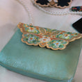 Load image into Gallery viewer, [Shimizu Kei Series]★China style bag★ 4color chain shoulder blue green cute embroidery original easy to match
