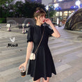 Load image into Gallery viewer, [KEKE Series]★China Dress★ 2color Short Length Date, Graduation Ceremony, Wedding, Slimming Chinese Clothing SML Red Black Short Sleeve
