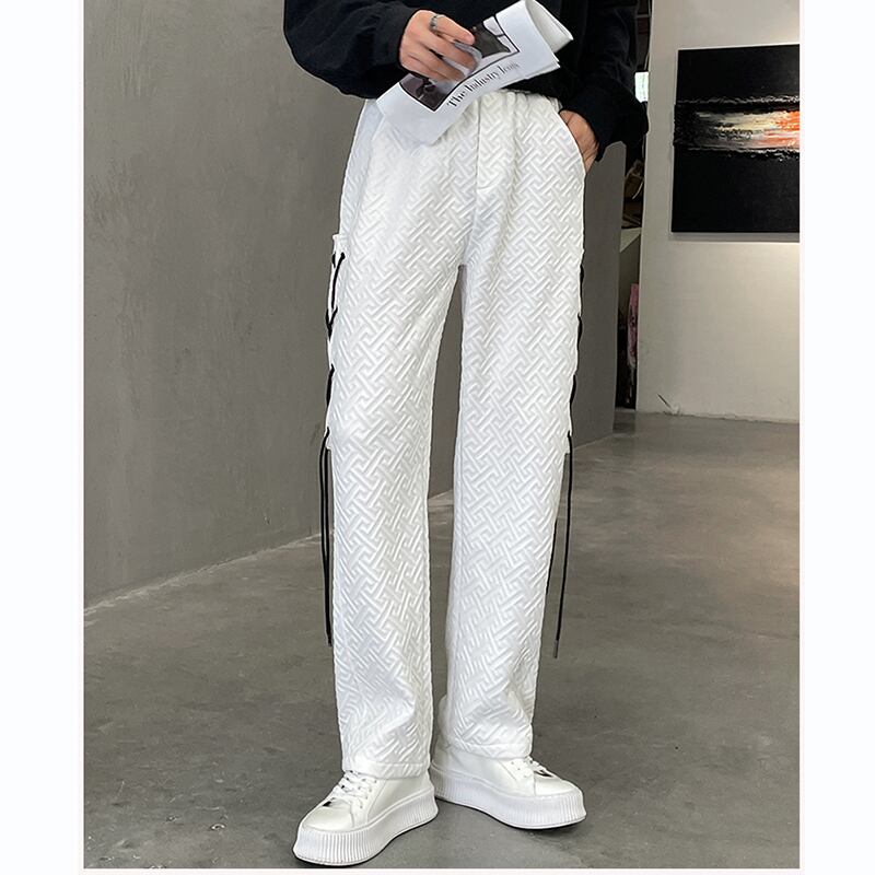 [WENYI Series]★Casual Pants★ 2color Bottoms Pants Unisex Men's Black White