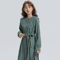 Load image into Gallery viewer, [YUJIAN Series] ★Dress★ Denim dress Retro Casual Design Blue Blue
