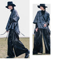 Load image into Gallery viewer, [Big Blue Dragon Series] ★China style gaucho pants★ Gaucho bottoms switching print slimming black black
