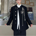 Load image into Gallery viewer, [Illustrated series] ★China style jacket★ 2color outer butterfly unisex men's black beige ML XL
