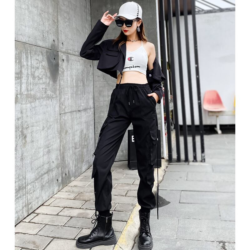 [MEITAO Series] ★Casual Pants★ Bottoms Black Autumn clothes Easy to match, slimming, stylish