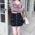 Load image into Gallery viewer, [CHUNUO Series] ★Denim Skirt★ 2color Bottoms Fashion Mini Length Skirt Sexy Cute
